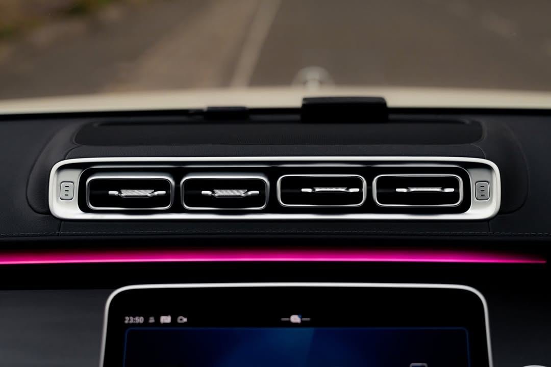 Mercedes S-Class vents with ambient lighting